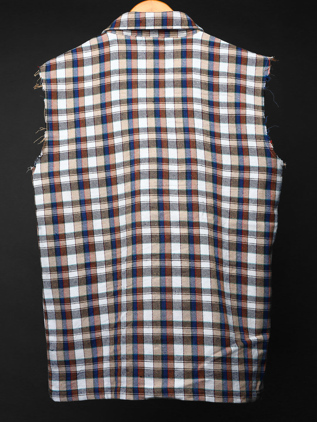 Sleevless * Flannel Shirt #149
