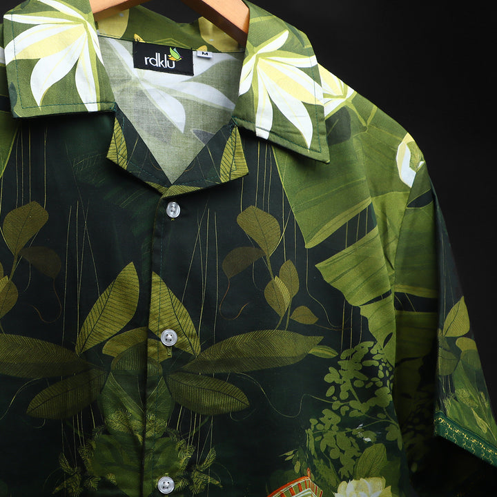Shakti - Printed Cuban Collar Shirt  #149