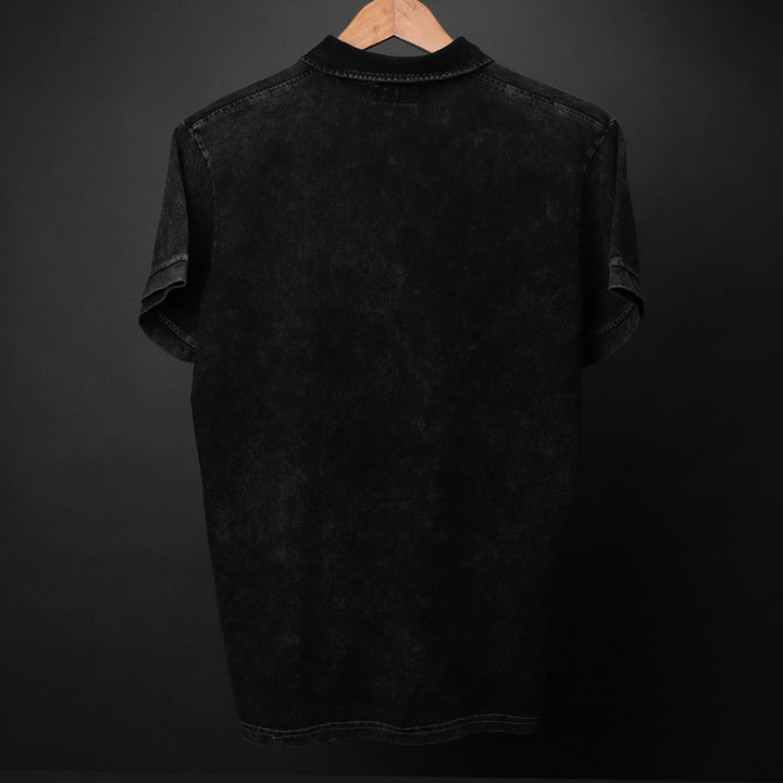 Acid Wash Polo Tee #9
