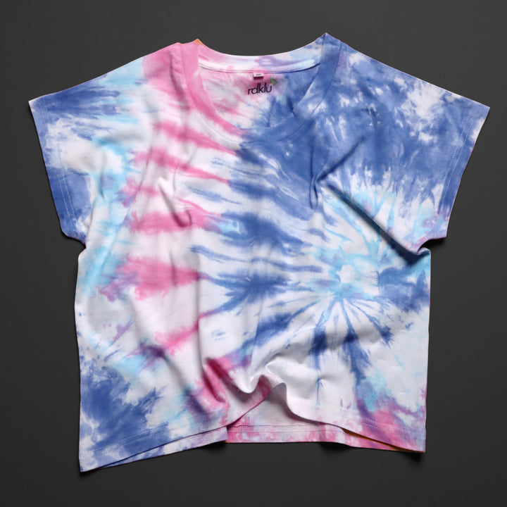 Women Tie & Dyed - Tie - Dye Co-ord Crop Top  Jogger Set#1