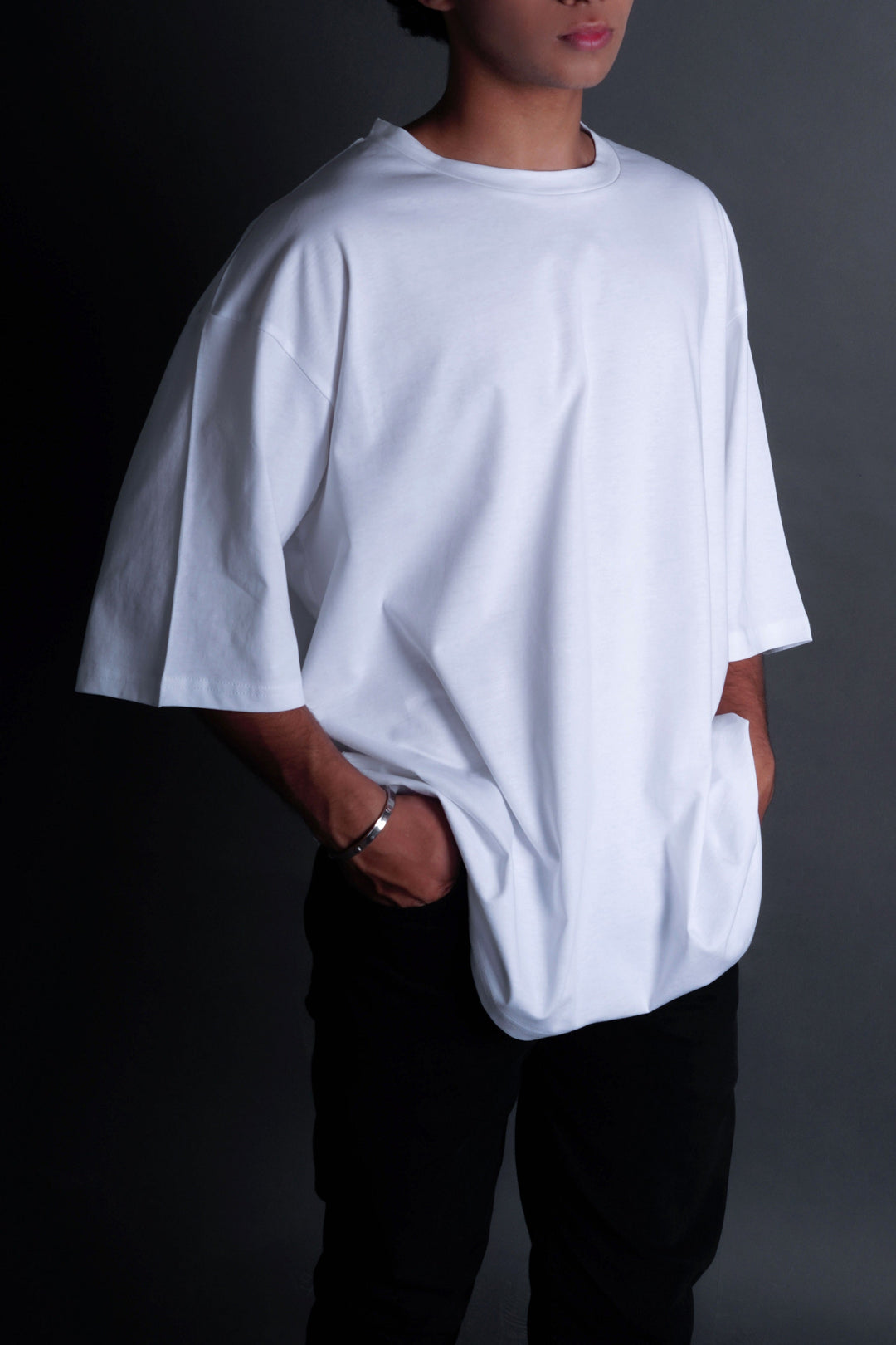 Men's Oversize Tee - RDKLU WHITE MEN'S OVER SIZE TEE#10