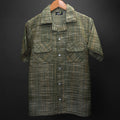 Forest Weave* Khadi Cuban Collar shirt #14