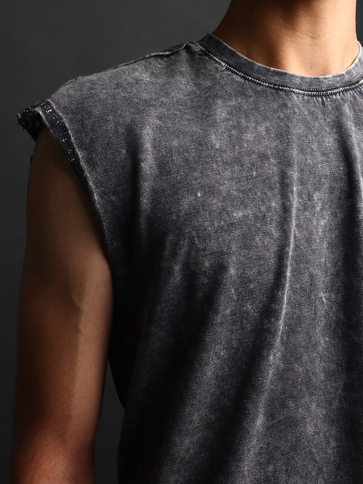 WASHED OUT * SLEEVELESS VEST #13