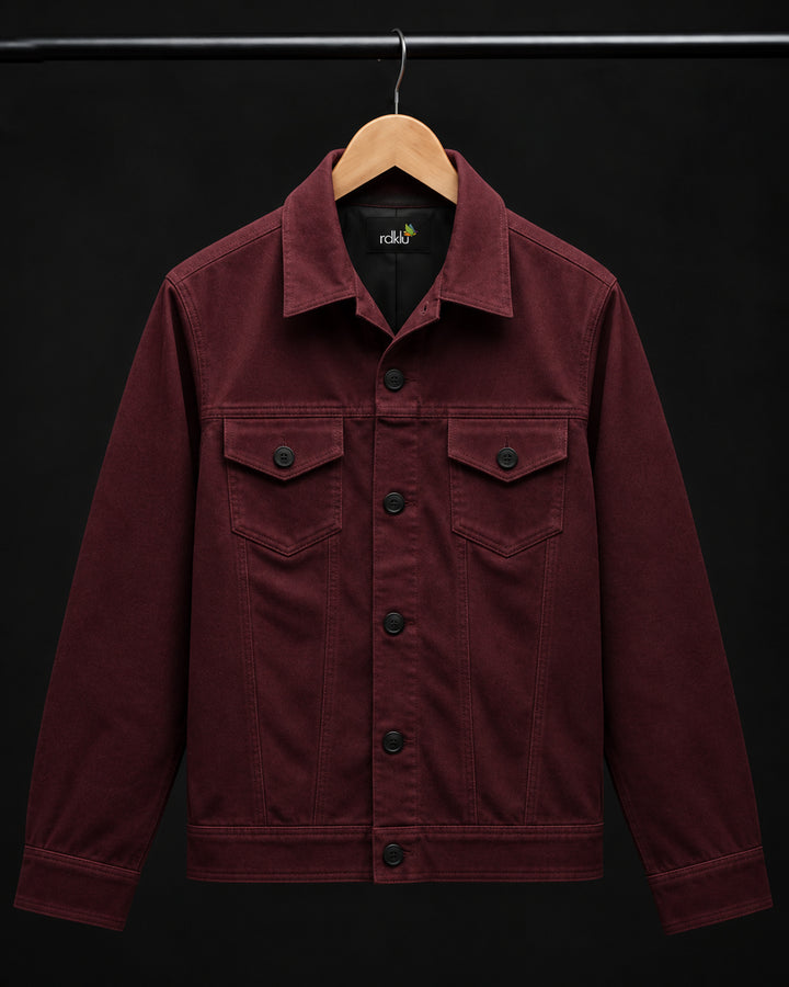 Bordeaux Shadow Trucker Jacket #170
