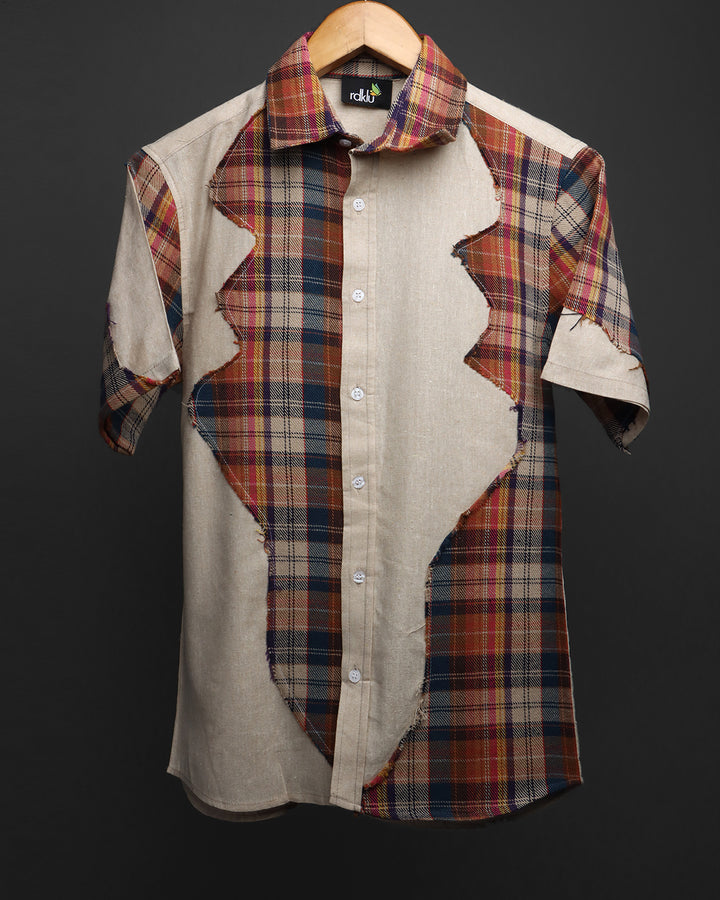 Patchwork Regular Shirt #164