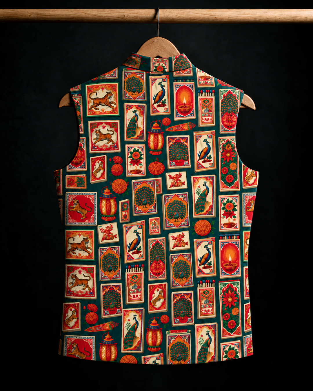 Shahi Chitra Printed Waistcoat #21