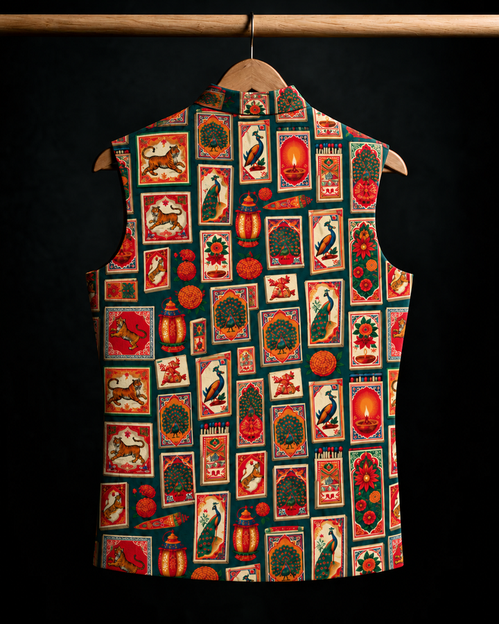 Shahi Chitra Printed Waistcoat #21