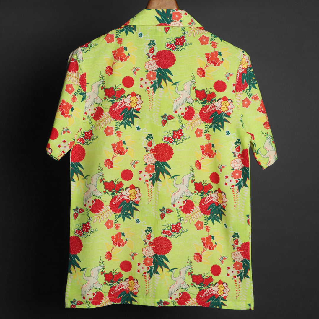 Prints - RDKLU Cuban Collar Shirt For Men#335