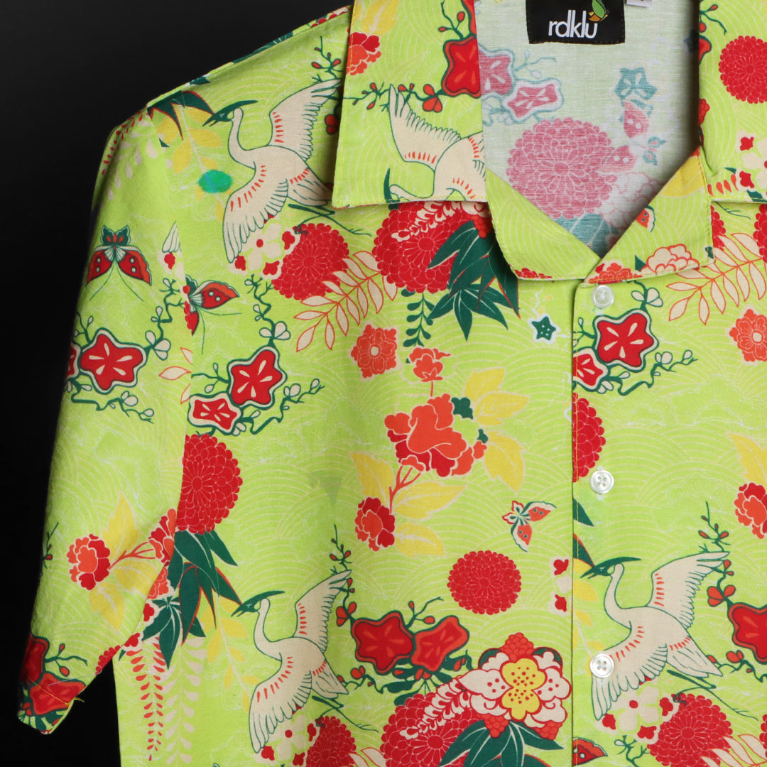 Prints - RDKLU Cuban Collar Shirt For Men#335