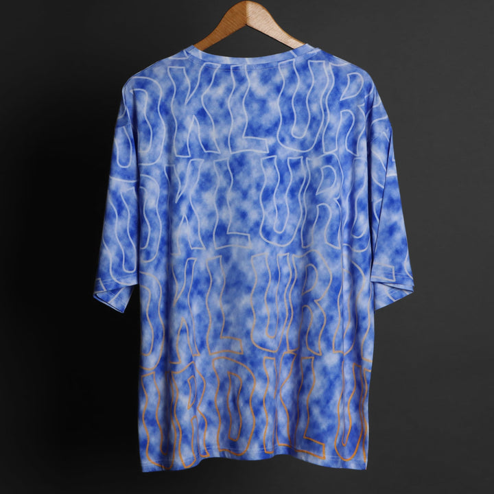 Printed Oversized Tee - MEN'S COTTON PRINTED OVER SIZE TEE#47