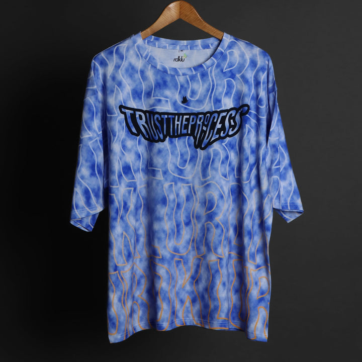 Printed Oversized Tee - MEN'S COTTON PRINTED OVER SIZE TEE#47