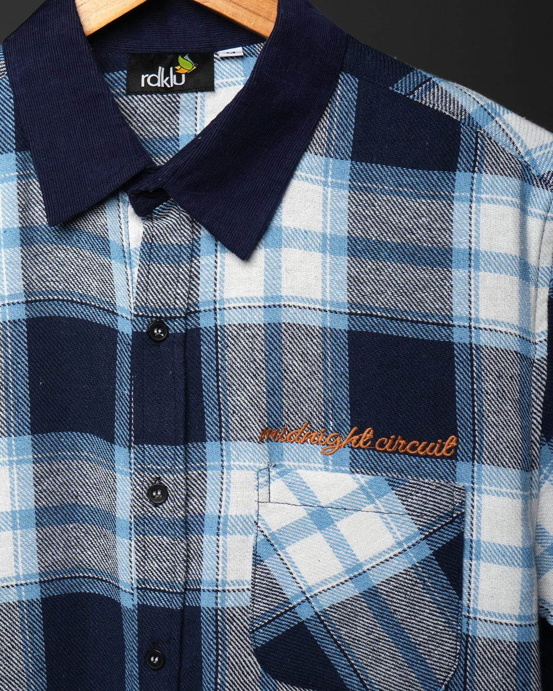 Midnight energy Embroidered Shirt  #197