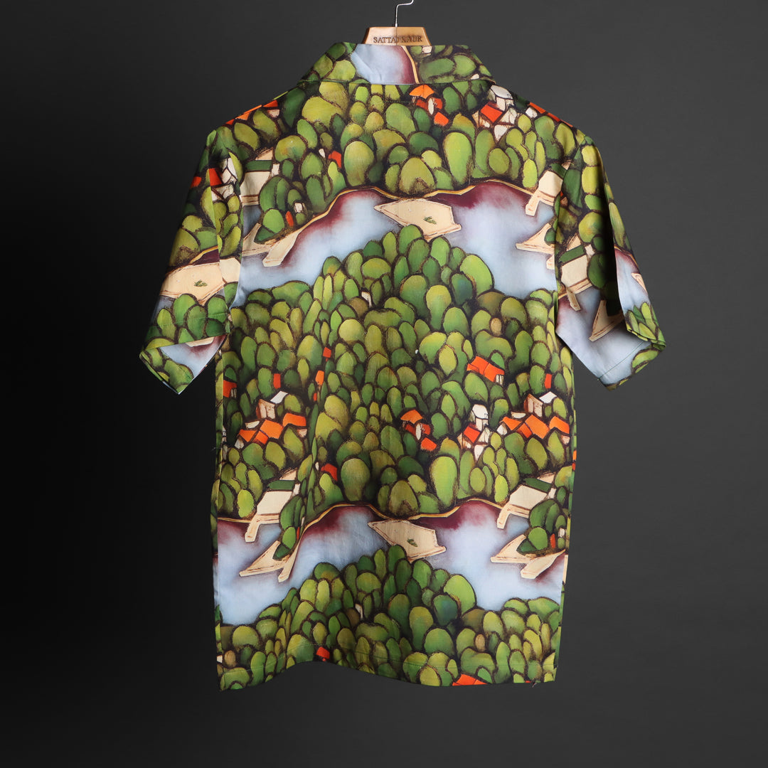 Prints - RDKLU * Liminal Cuban Collar Shirt For Men#627