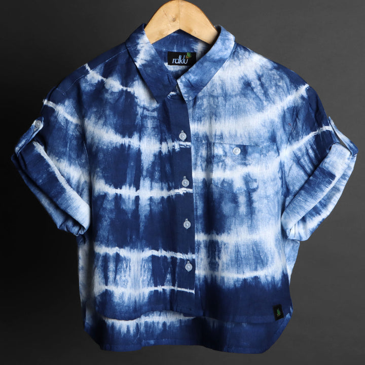 Crop Shirt - RDKLU-TIE & DYE CROP SHIRT#381