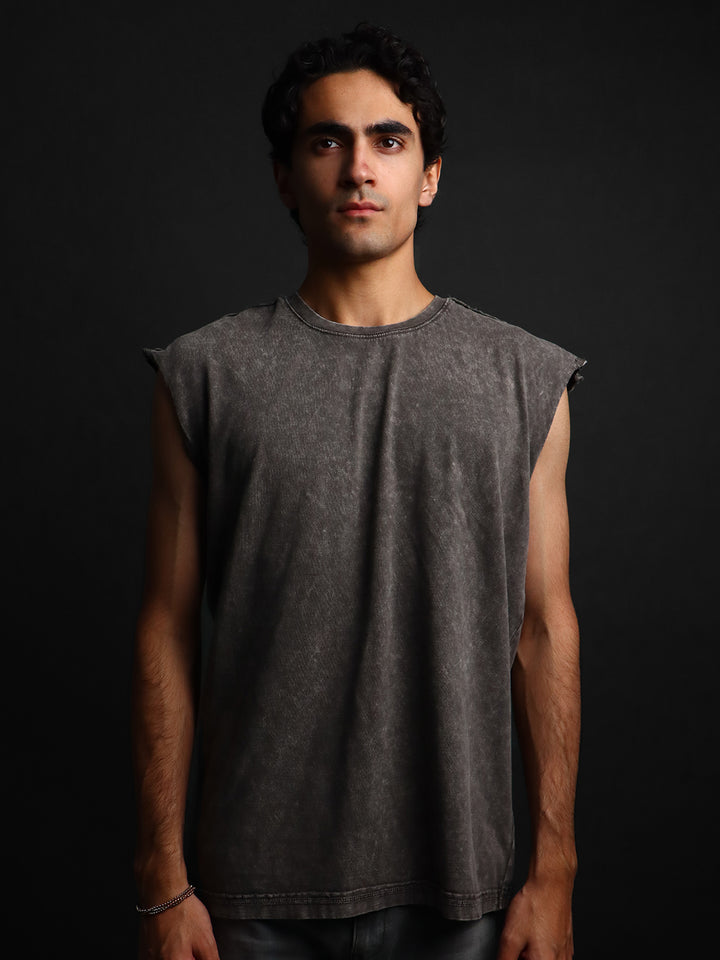WASHED OUT * SLEEVELESS VEST #14
