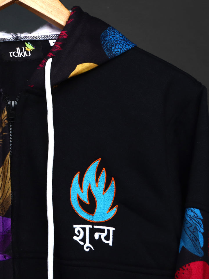 Tejas* Printed Embroidered Hoodie #23