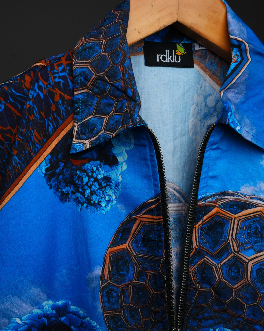 Azure Eden * Printed Zipper Shirt 185