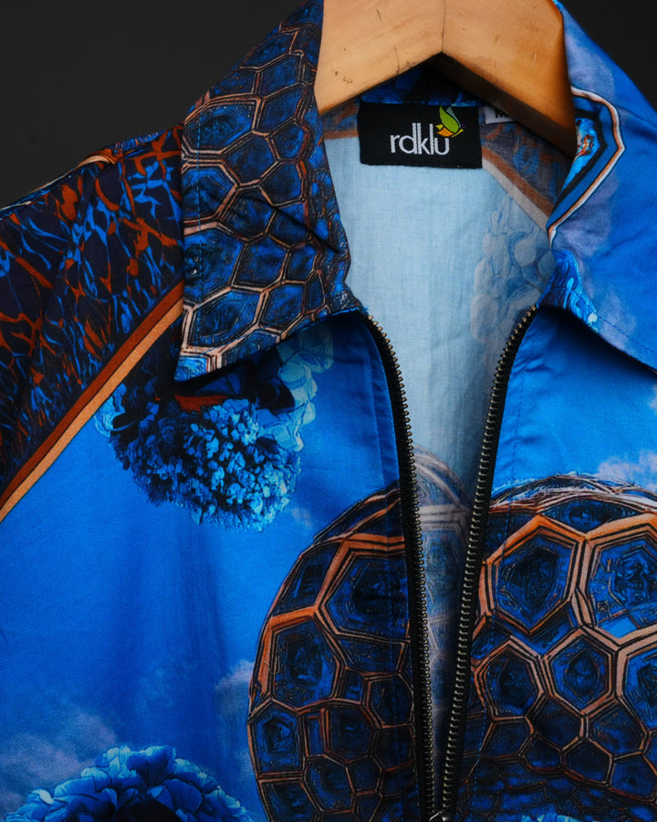 Azure Eden * Printed Zipper Shirt 185