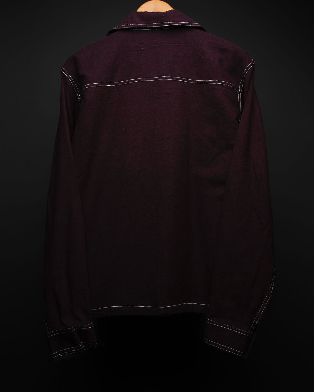 Bordeaux * Shirt Contrast-Stitch  #172