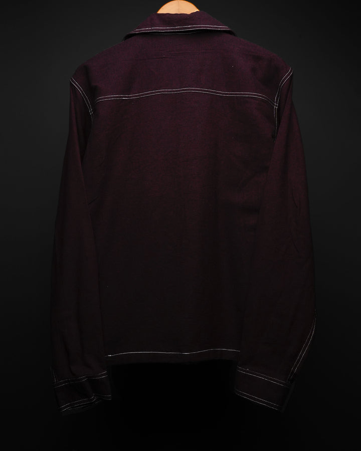 Bordeaux * Shirt Contrast-Stitch  #172