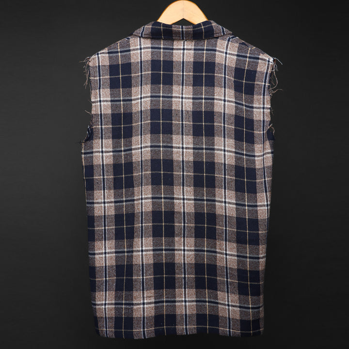 sleevless flannel shirts #145