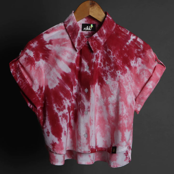 Crop Shirt - RDKLU - TIE & DYE CROP SHIRT#436