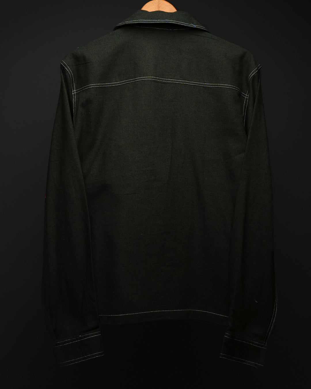 Verdure * Contrast-Stitch Shirt #173