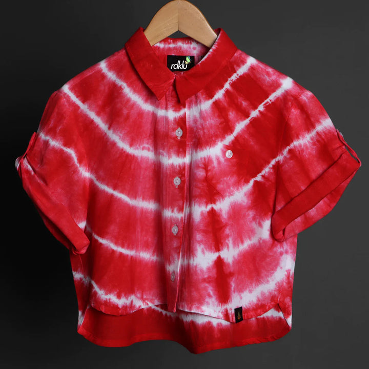 Crop Shirt - RDKLU-TIE & DYE CROP SHIRT#433