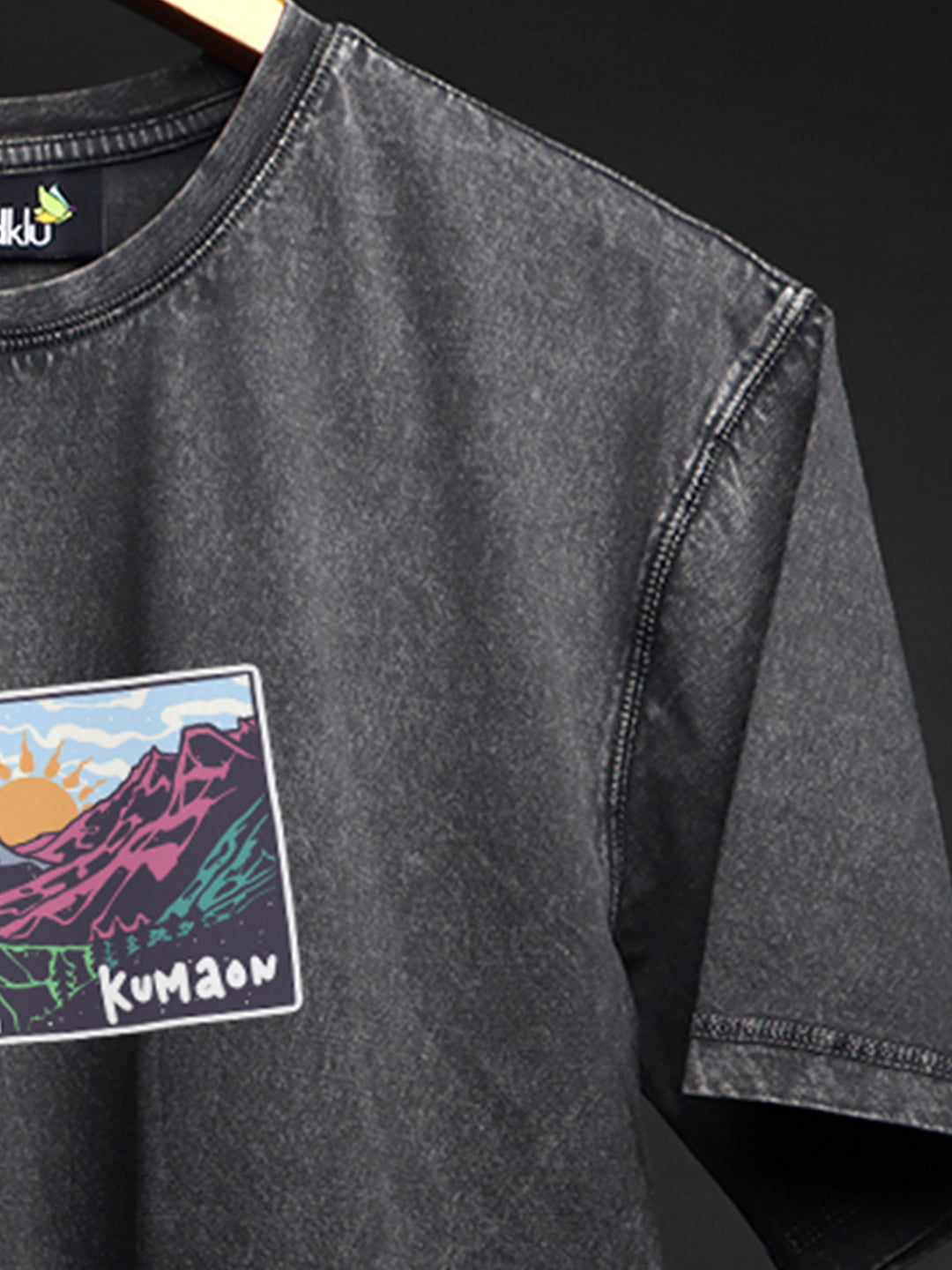 Kumaon - PRINTED STONE WASH * HEAVY GSM OVERSIZED TEE #30