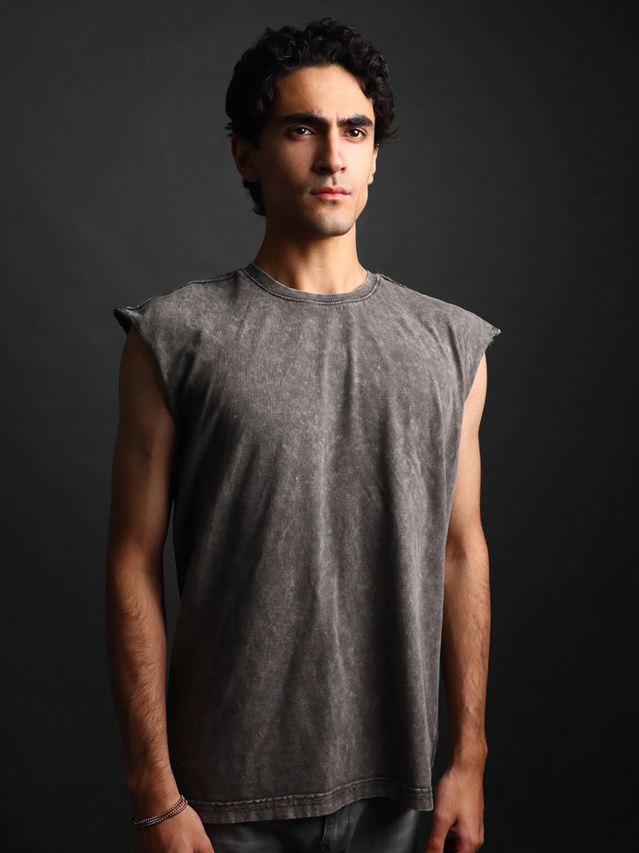 WASHED OUT * SLEEVELESS VEST #14