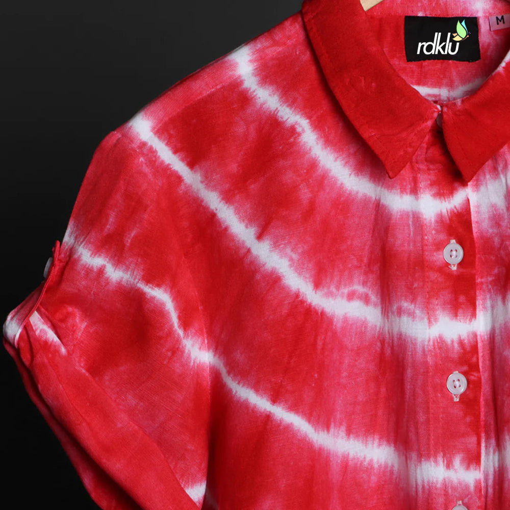 Crop Shirt - RDKLU-TIE & DYE CROP SHIRT#433