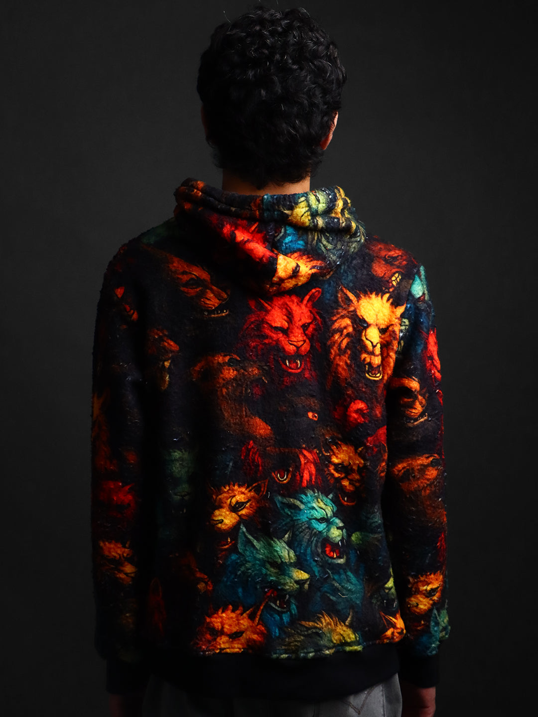 Unisex Printed Fur Hoodie #18