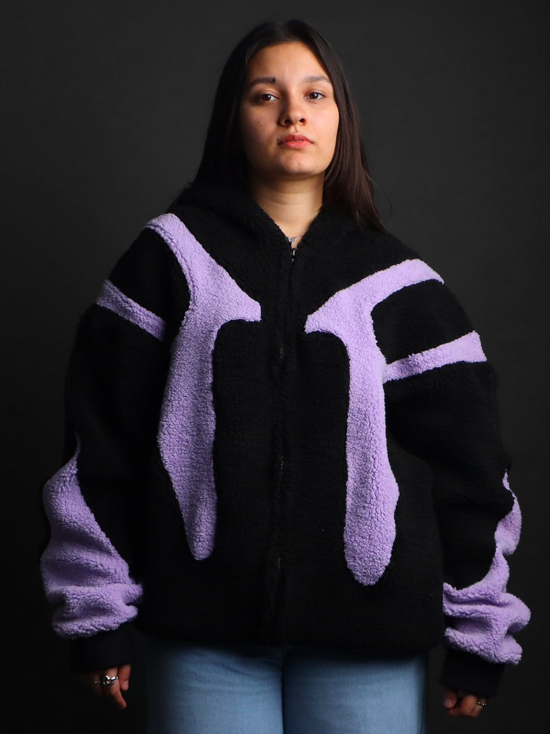 Dualflow Panel Fur Unisex OVER SIZE Hoodie#1
