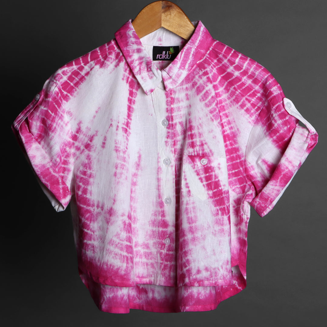 Crop Shirt - RDKLU-TIE & DYE CROP SHIRT#382