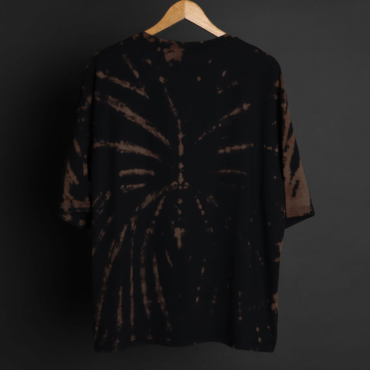 Printed Oversized Tee - MEN'S TIE DYE PRINTED OVER SIZE TEE#33