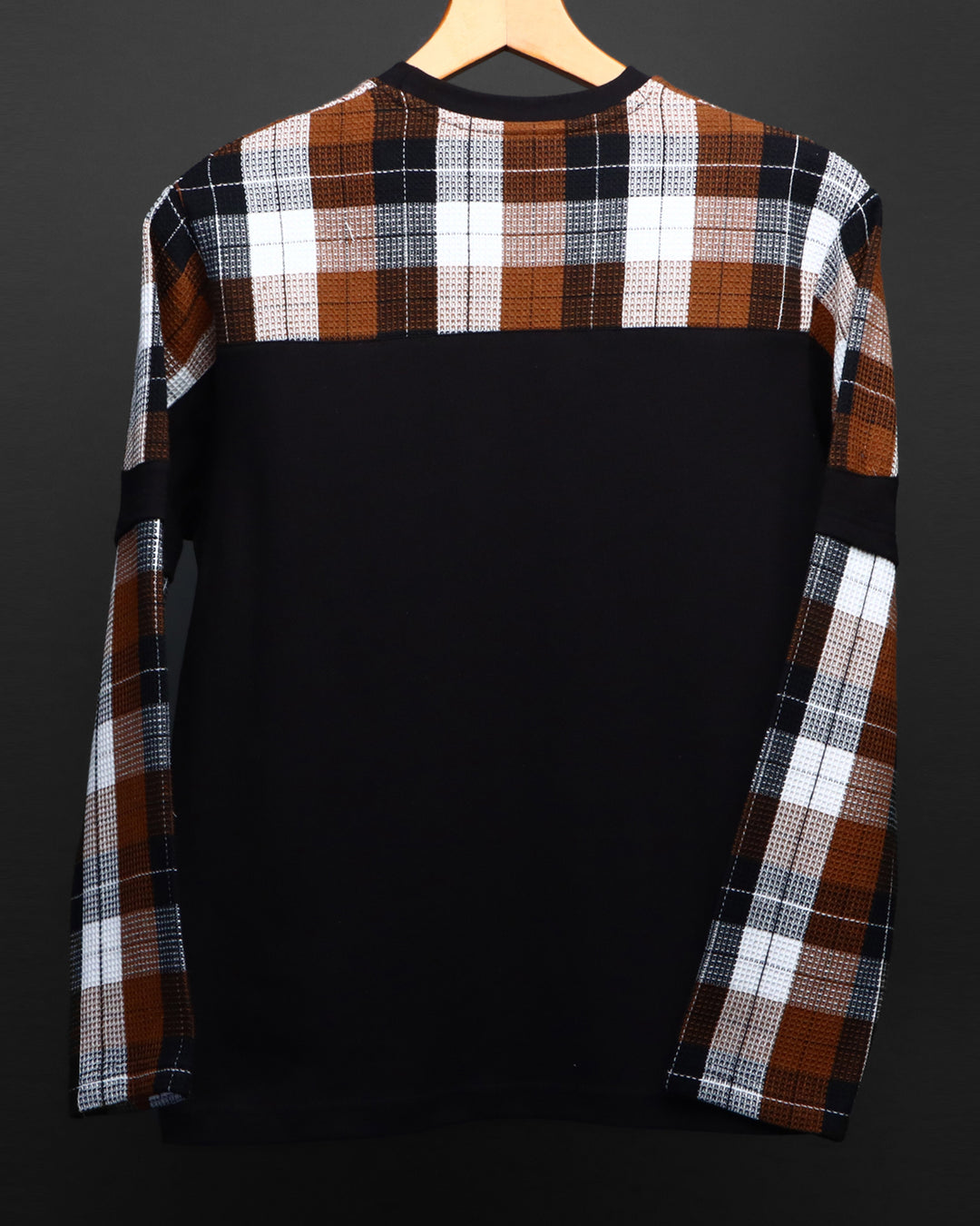 Check Panel T-Shirt Tee#38