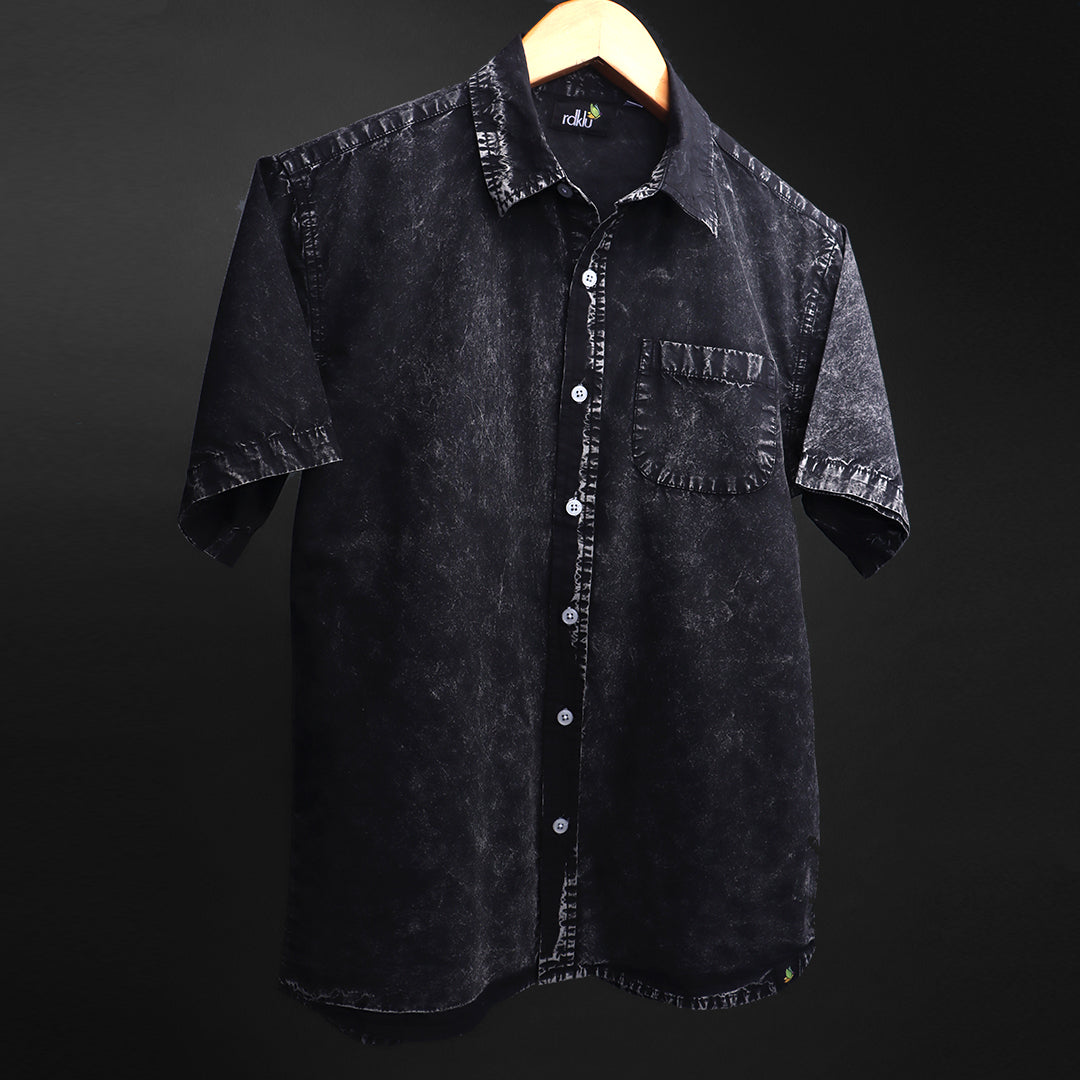 OBELISK * Acid Wash Regular Shirt #47