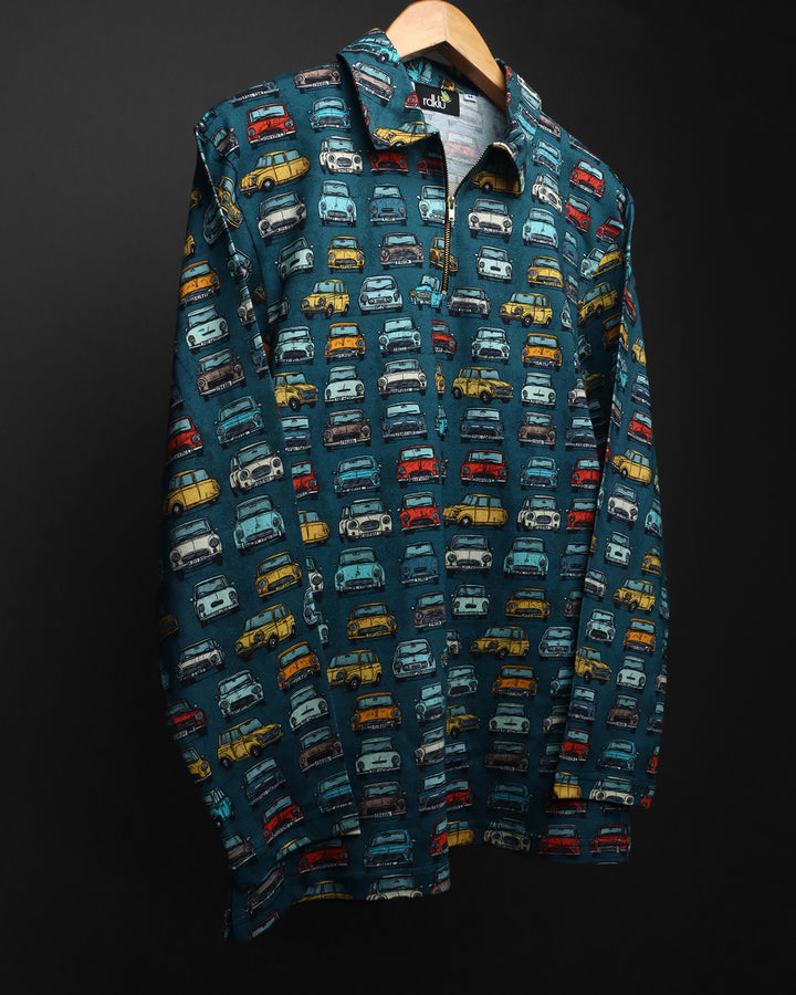 Cotton Printed Full Sleeve Polo Tee#34