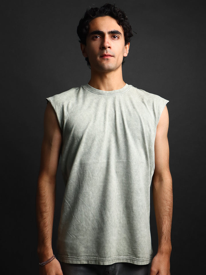 WASHED OUT * SLEEVELESS VEST #16