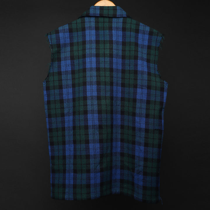 sleevless flannel shirts #146