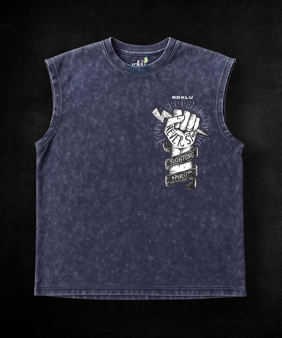 WASHED OUT PRINTED SLEEVELESS VEST #27