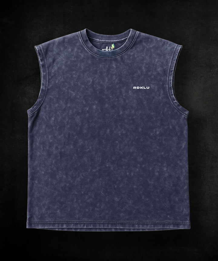 WASHED OUT PRINTED SLEEVELESS VEST #28