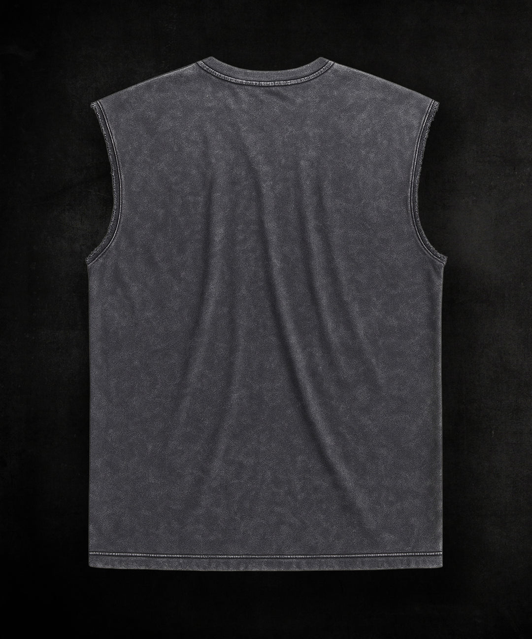 WASHED OUT PRINTED SLEEVELESS VEST #22