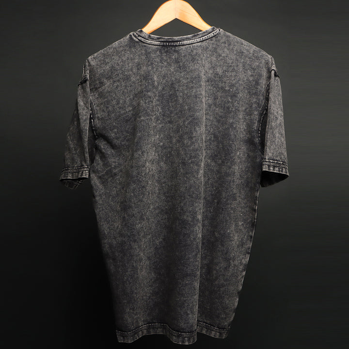 DOTONBORI - RAW EDGE HEAVY GSM ACID WASH OVERSIZED TEE