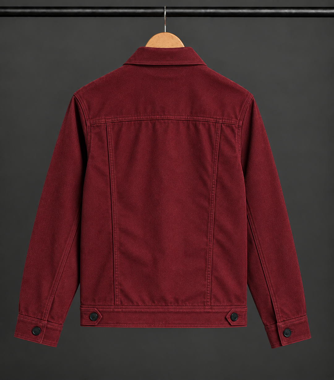 Bordeaux Shadow Trucker Jacket #170