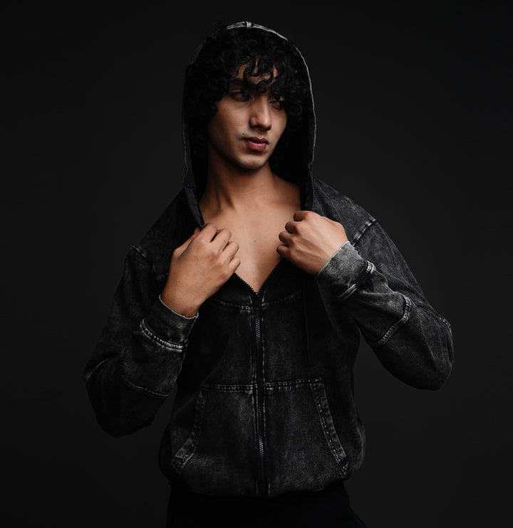 Carbon Drift* Acid Wash Hoodie #44