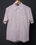 Crimson Pinstripe* Striped Shirt #41