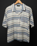 Blue Striped * Boxy Cuban shirt #200