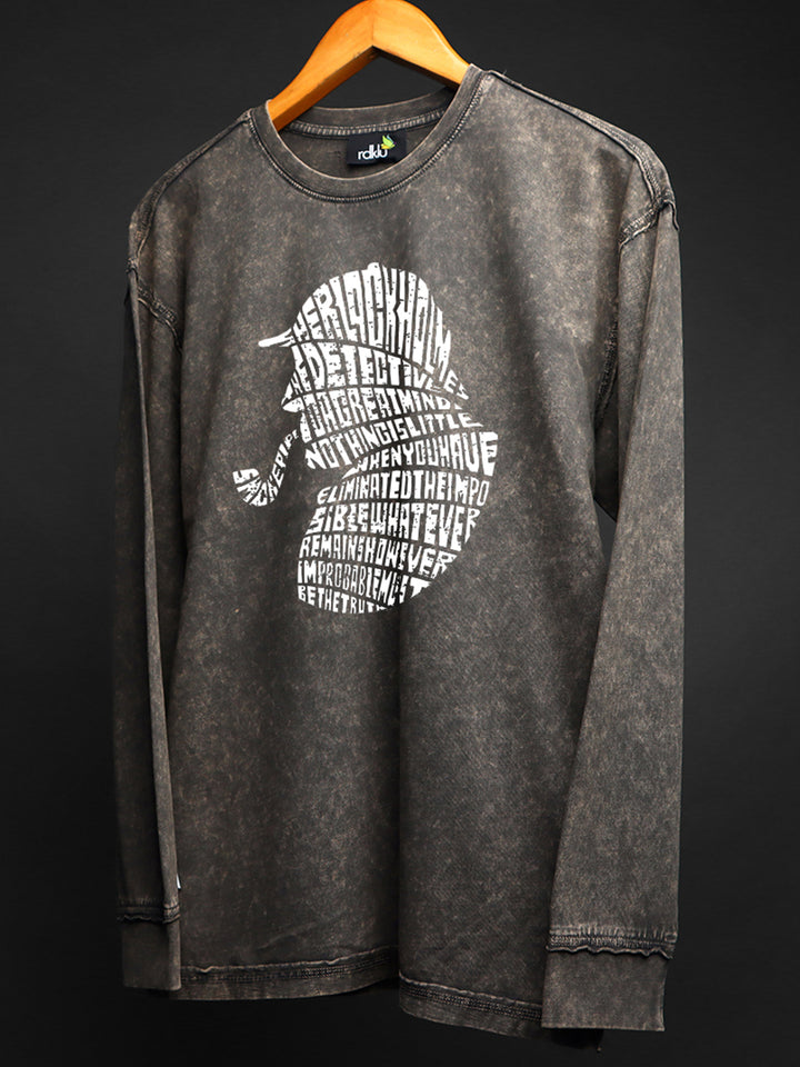 SILVER HAZE * WASHED OUT Printed SWEATSHIRT #19