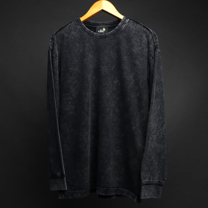 CARBON BURN - RAW EDGE * ACID HEAVY GSM SWEATSHIRT #14